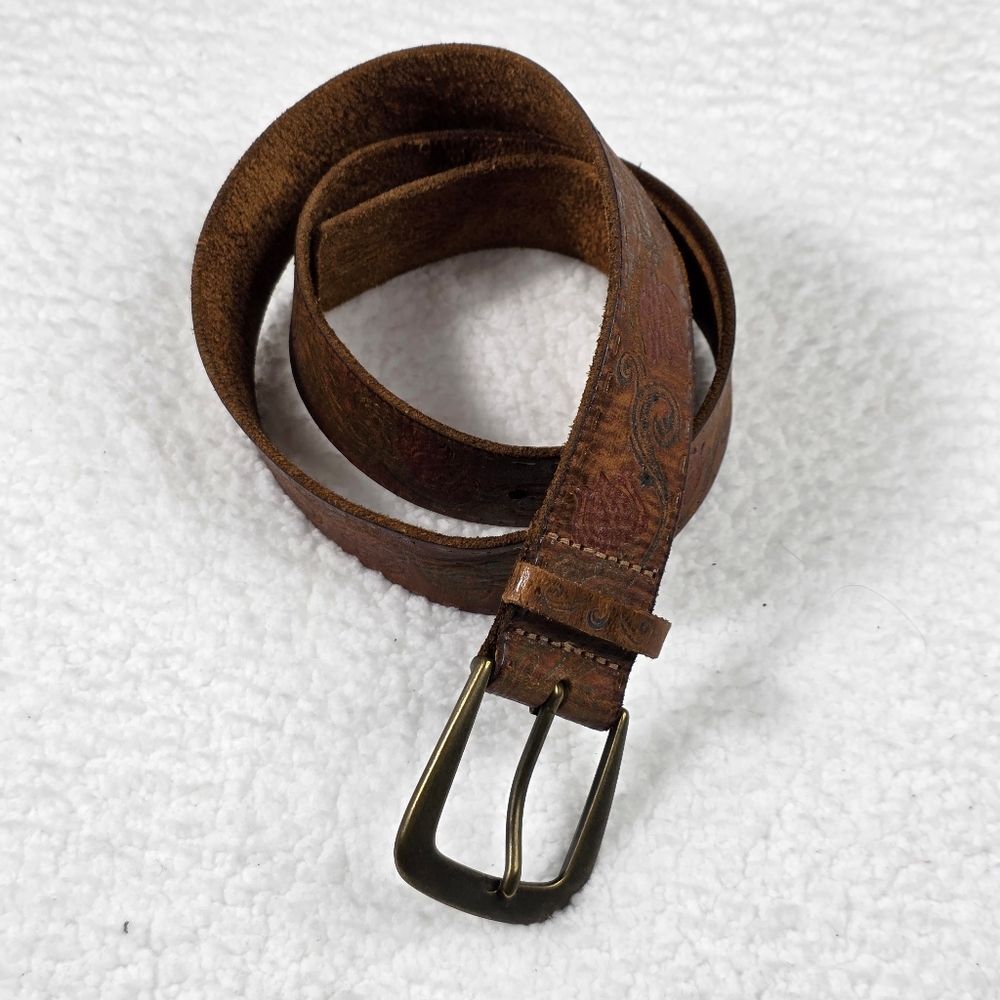 Brown Leather Women's Belt